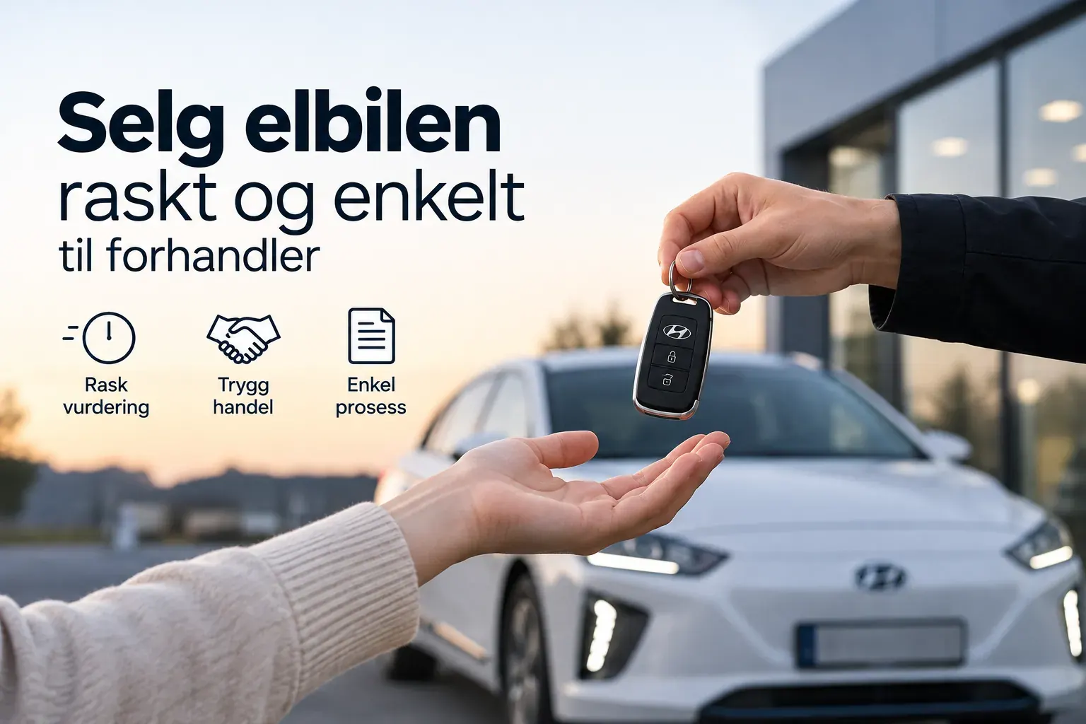 Nøkkeloverlevering ved salg av elbil til forhandler