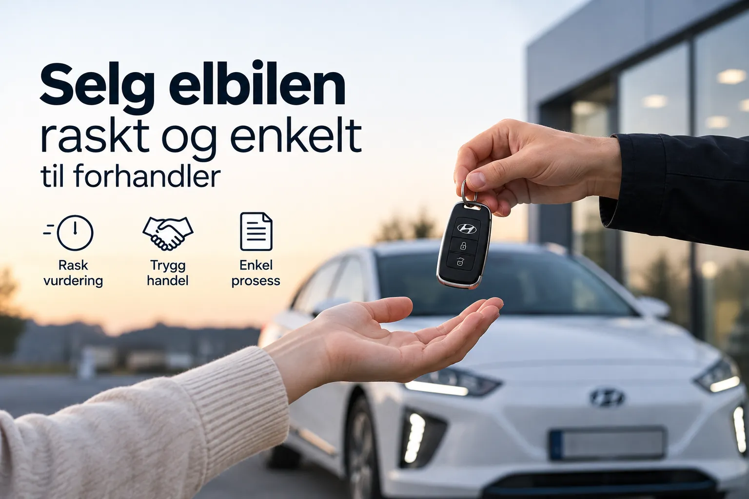 Nøkkeloverlevering ved salg av elbil til forhandler